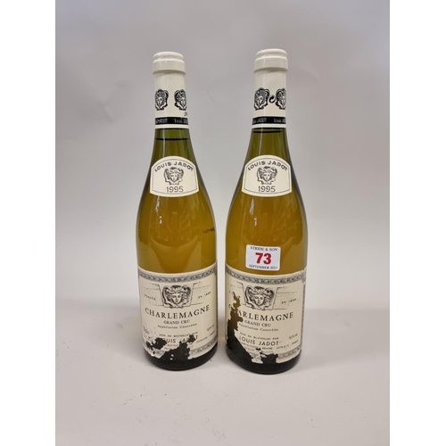 73 - Two 75cl bottles of Charlemagne Grand Cru, 1995, Louis Jadot. (2)