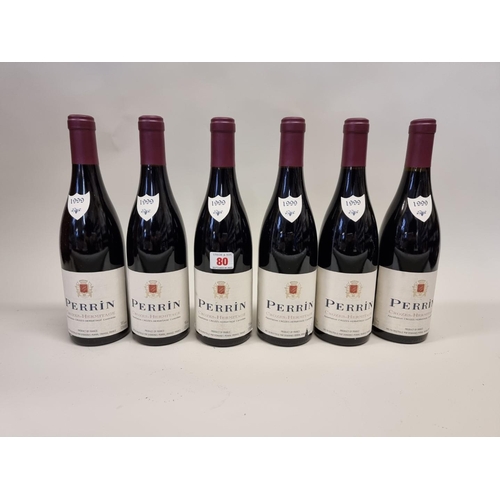 80 - Six 75cl bottles of Crozes Hermitage, 1999, Perrin Freres. (6)