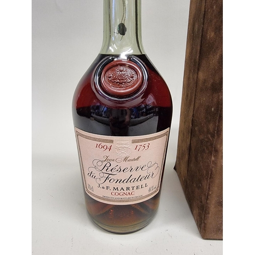 93 - A 70cl bottle of Martell Reserve du Fondateur Cognac, bottled 1982, No.267, with certificate, in pre... 