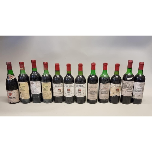 95 - Twelve bottles of French wine, comprising one each of: Chateau Potensac, Medoc, 1979, Delon Liguard;... 