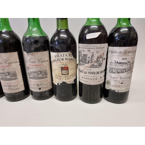 95 - Twelve bottles of French wine, comprising one each of: Chateau Potensac, Medoc, 1979, Delon Liguard;... 