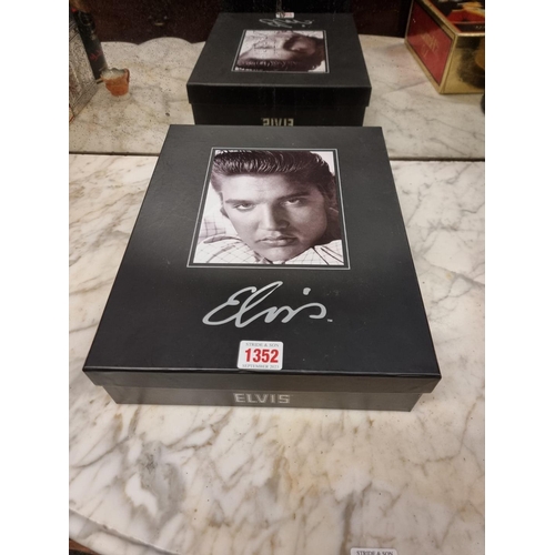 1352 - A collection of reproduction Elvis Presley ephemera and memorabilia, boxed.... 