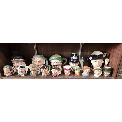 1370 - Fifteen Royal Doulton character jugs, to include 'The Mikado'.