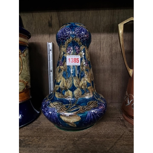 1385 - A Hancock & Sons 'Morris Ware' Art Nouveau pottery vase, 24cm high.