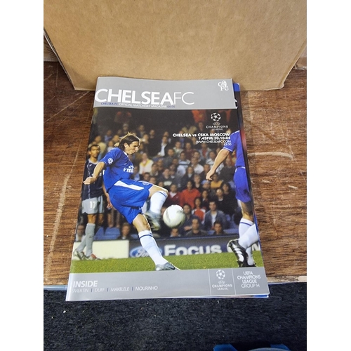 1445 - Football: a collection of Chelsea football programmes. 