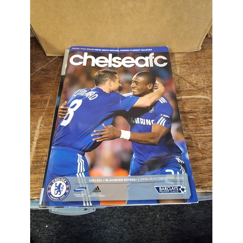 1445 - Football: a collection of Chelsea football programmes. 