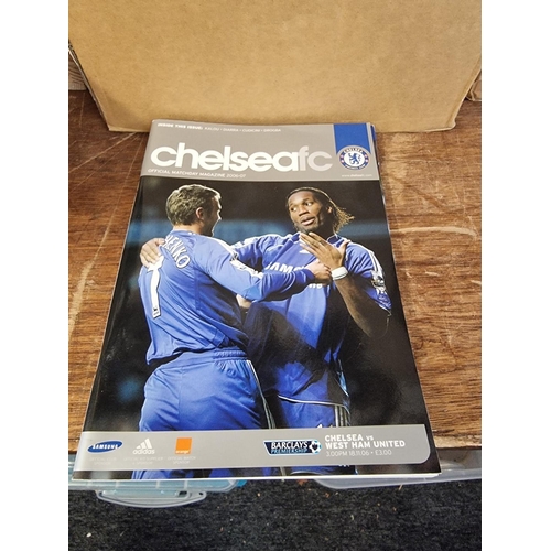 1445 - Football: a collection of Chelsea football programmes. 