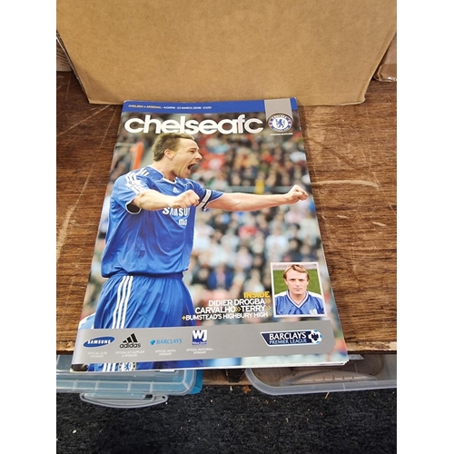 1445 - Football: a collection of Chelsea football programmes. 