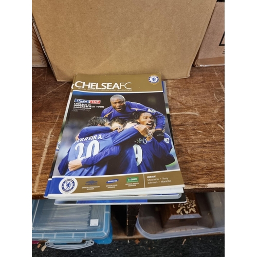 1445 - Football: a collection of Chelsea football programmes. 