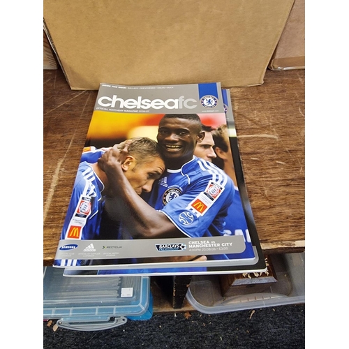 1445 - Football: a collection of Chelsea football programmes. 