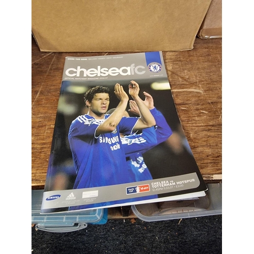 1445 - Football: a collection of Chelsea football programmes. 