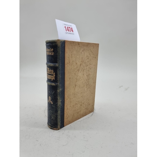 1474 - Adolf Hitler, Mein Kampf, wedding edition, inscribed and dated 1941, Saarburg district.... 