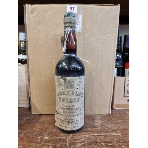 140 - A rare old bottle of Gonzalez Byass 1935 Centenary Sherry.  