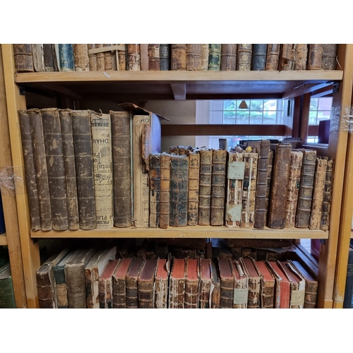 640 - MISCELLANEOUS ANTIQUARIAN: a large quantity over 6 shelves, 17th-19th century publications, man... 