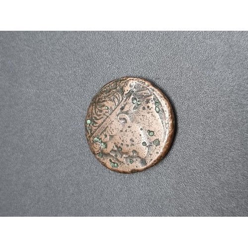 121 - Coins: Greek Sicily Syracuse, a Hieron II bronze hemilitron, bust and warrior on horseback, 25mm, 16... 