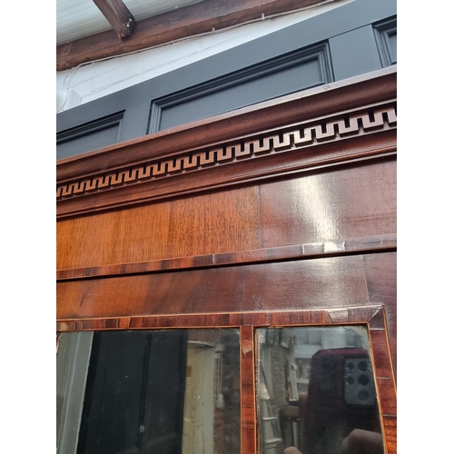 1067 - An antique mahogany narrow bookcase, 52.5cm wide.