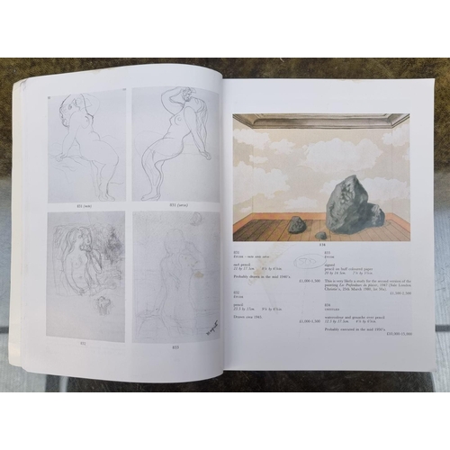 1565 - Rene Magritte, female nude with grapes, circa 1940s, two works, recto and verso, each pencil, 21 x 1... 