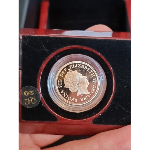 10 - Coins: a 2019 Royal Mint proof gold Piedfort sovereign, 15.976g, with CoA No.775/1795, boxed.... 