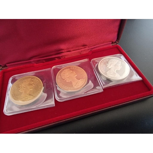 103 - Coins: a 1953 Royal Mint 'Queen Elizabeth II Coronation' proof ten coin set; together with two other... 