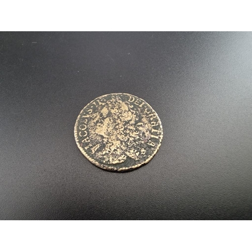 117 - Coins: a James II Ireland February 1689 'Gun Money' brass halfcrown.