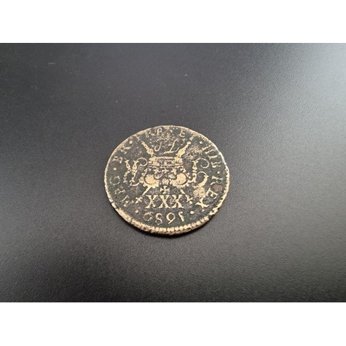 117 - Coins: a James II Ireland February 1689 'Gun Money' brass halfcrown.