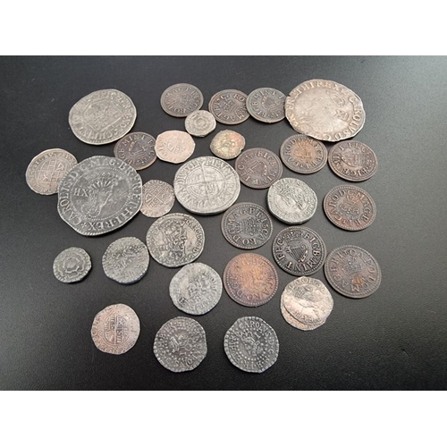 128 - Coins: a group of UK coin copies.