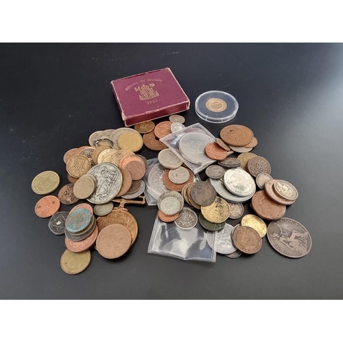 138 - Coins: a small quantity of world coins.