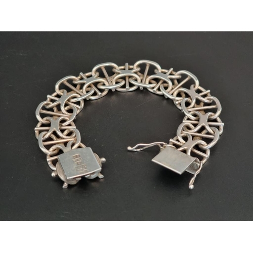 570 - A Swedish white metal bracelet, .830 standard, by J & A, 1971, 19cm.