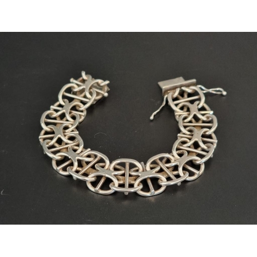 570 - A Swedish white metal bracelet, .830 standard, by J & A, 1971, 19cm.