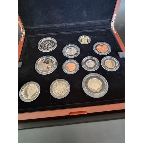 61 - Coins: a 2012 Royal Mint 'UK Premium Proof Set', containing eleven coins, with CoA No.1310/3500, box... 