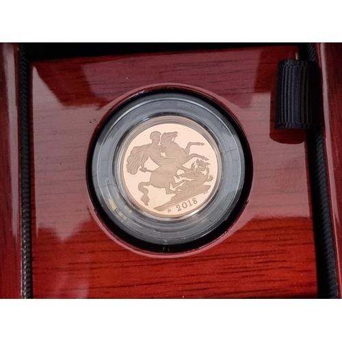8 - Coins: a 2018 Royal Mint gold proof Piedfort sovereign, 15.976g, with CoA No.2235/2675, boxed.... 