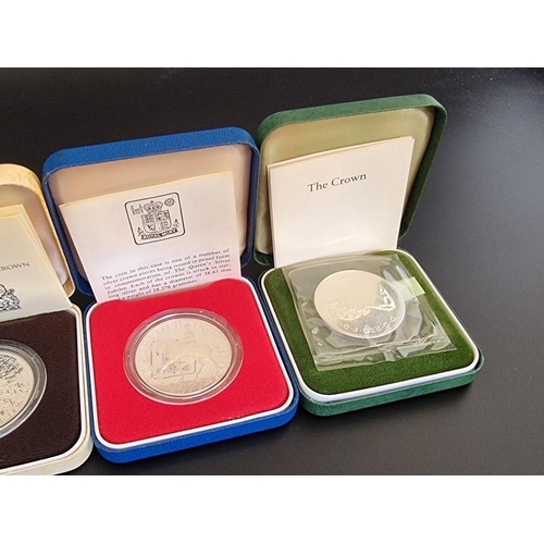 83 - Coins: six Royal Mint silver proof crowns; to include a 1998 Prince of Wales 50th Birthday example, ... 