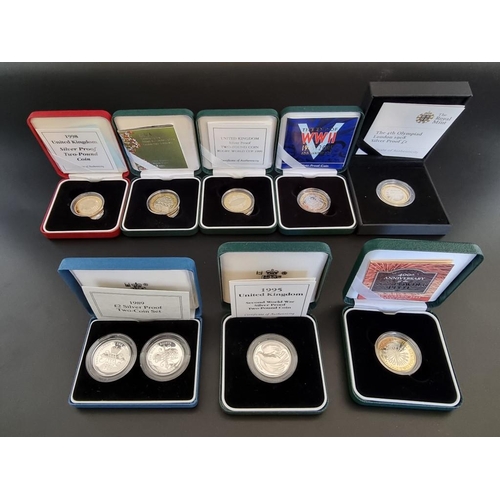 89 - Coins: eight Royal mint silver proof £2 coins; to include 2005 '400th Anniversary of the Gunpowder P... 