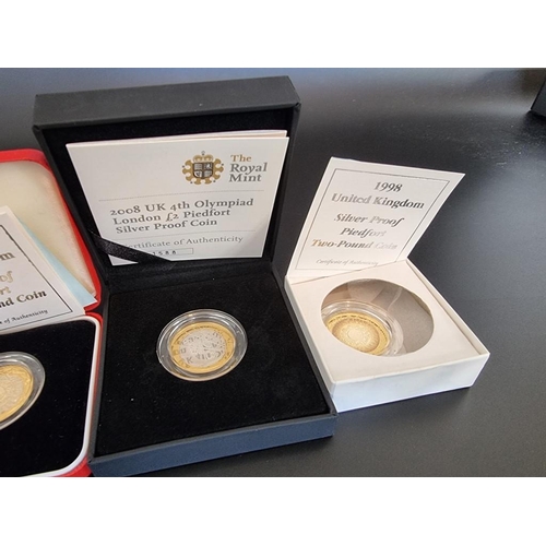 91 - Coins: six Royal Mint silver proof Piedfort £2 coins; to include 'Bravery in the Skies' and 'A Power... 