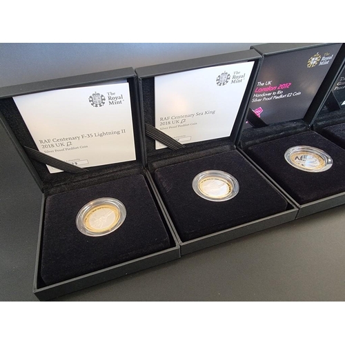 95 - Coins: six Royal Mint silver proof Piedfort £2 coins; to include 'Charles Dickens A 200th Anniversar... 