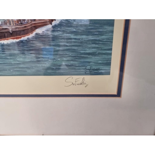 1148 - Simon Fisher, 'The Titanic at Queenstown', signed and numbered, additionally signed by Millvina Dean... 