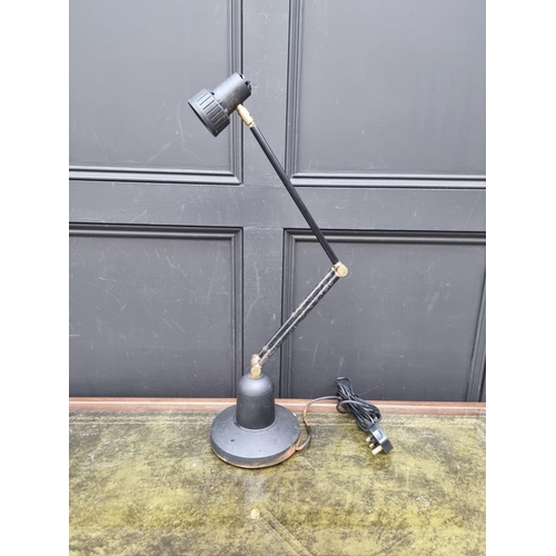 1156 - Three vintage articulated table lamps, to include an Anglepoise example. 