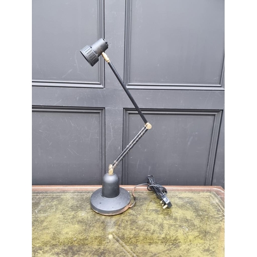 1156 - Three vintage articulated table lamps, to include an Anglepoise example. 