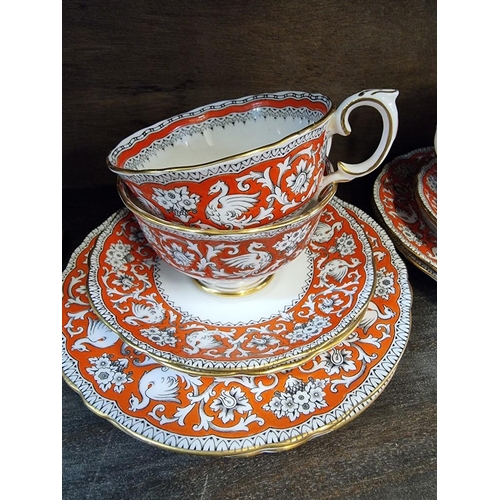 1450 - A Crown Staffordshire 'Ellesmere' pattern part tea service.  