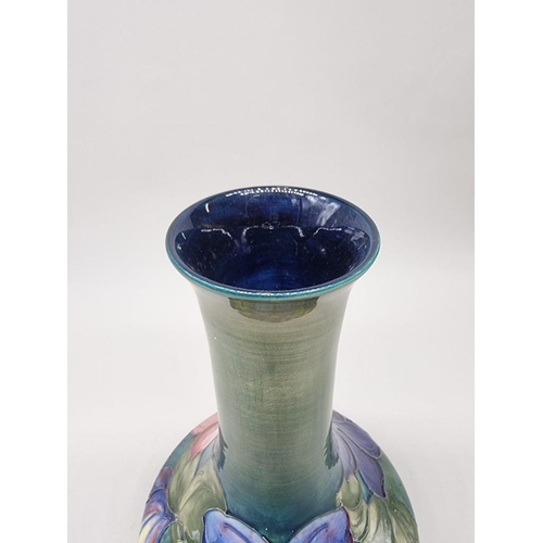 1477 - A Walter Moorcroft 'Clematis' pattern baluster vase, 30.5cm high.