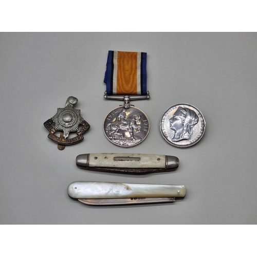 1583 - Medals: a WWI War Medal, to AA 1436 J.A Powell, P.O. RNVR; together with an Egypt Medal, indistinctl... 