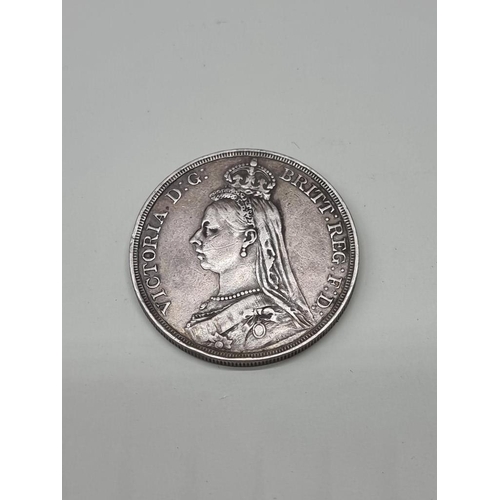 1585 - Coins: a Victoria 1887 silver jubilee crown.