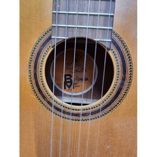 1672 - A BM acoustic guitar, in bag.