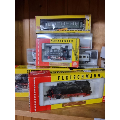 Fleischmann: A Collection Of Boxed HO Gauge Locomotives And Freight ...