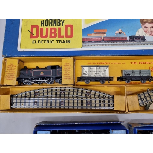 110 - Hornby Dublo: a boxed electric train set No. EDG17; together with a locomotive EDL18, British R... 