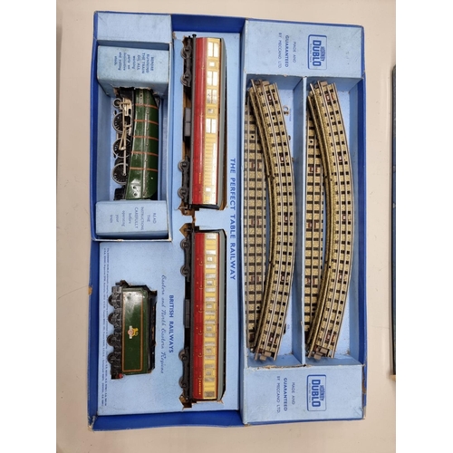 116 - Hornby Dublo: two boxed electric train sets, comprising: EDG18 British Railways; and EDP11 Silv... 