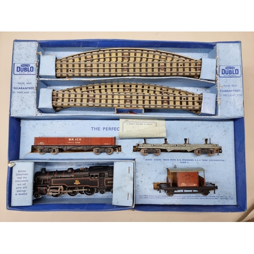 116 - Hornby Dublo: two boxed electric train sets, comprising: EDG18 British Railways; and EDP11 Silv... 