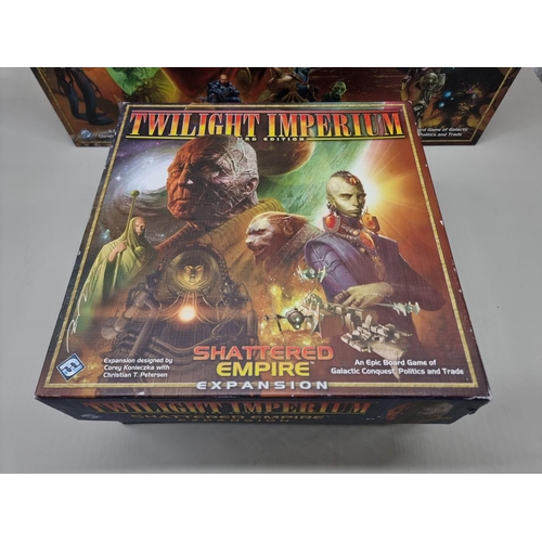 13 - Twilight Imperium: Third Edition board game; together with two expansion packs titled 'Shards o... 