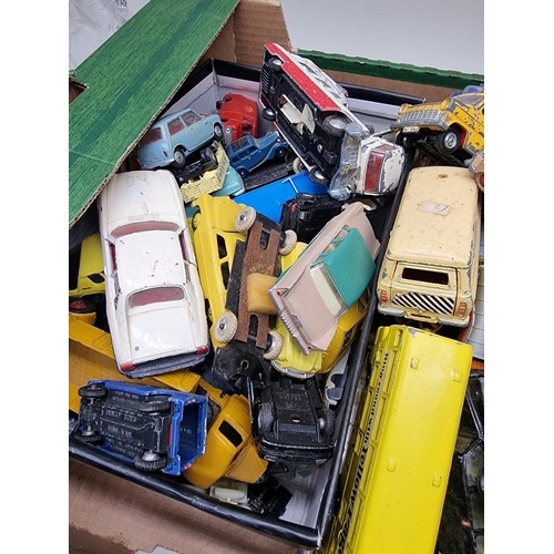 152 - Vintage Diecast: a large collection of playworn vehicles, with examples by Dinky, Corgi and sim... 