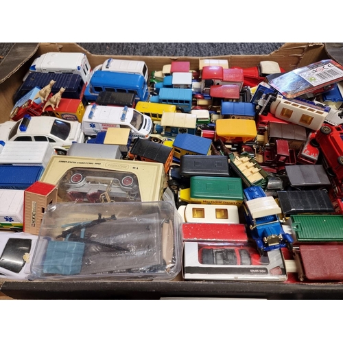 158 - A large collection over three trays of boxed and loose diecast vehicles, to include Corgi; EFE;... 